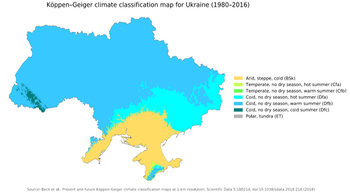 Long-term variability and trends of meteorological droughts in Ukraine